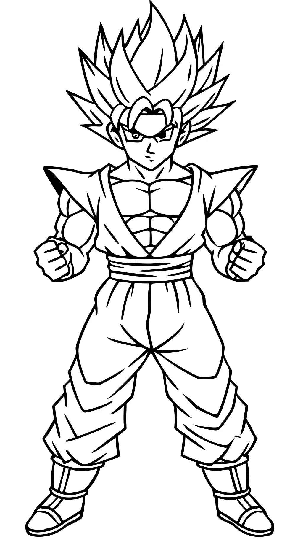 Dragon Ball z Gohan coloriage